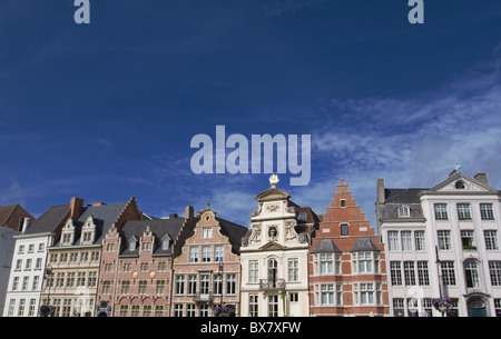 Gand waterfront nelle Fiandre Belgio Foto Stock