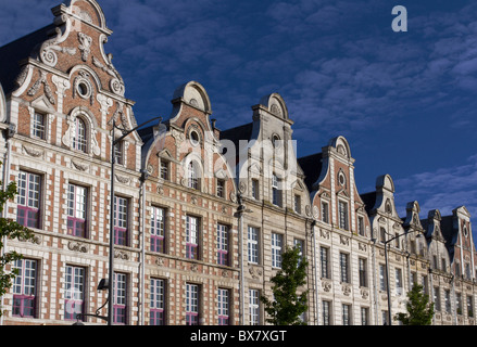 Arras Grand Place edifici in Francia Foto Stock