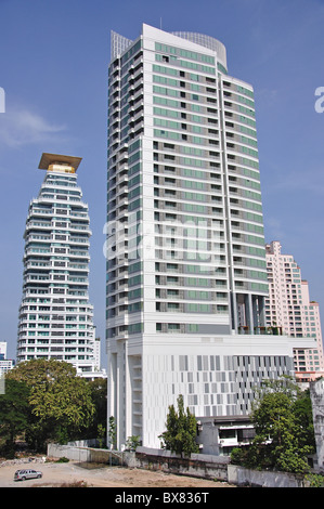 Moderno appartamento edifici, Khlong Toi District, Bangkok, Thailandia Foto Stock