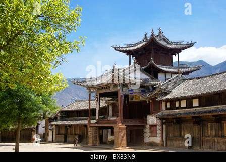 Tre padiglioni terrazzati, Shaxi, Jiangsu, Cina Foto Stock