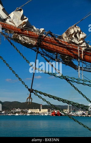 Goletta (Tall Ship), braccio dettaglio Foto Stock