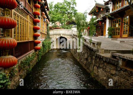 Lijiang la città vecchia (Dayan), Yunnan, Cina Foto Stock