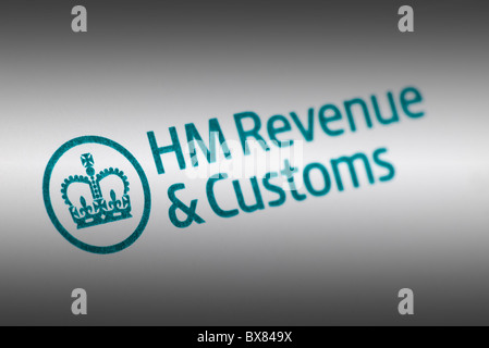 Fiscale DEL REGNO UNITO HM Revenue & Customs logo Foto Stock