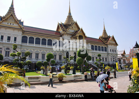 Chakri Maha Prasat Hall, il Grand Palace, Rattanakosin Island, Phra Nakhon District, Bangkok, Thailandia Foto Stock