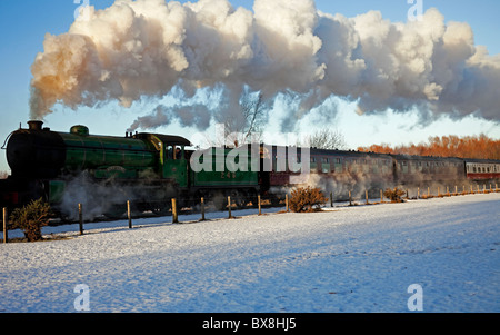 Santa treno speciale a vapore, Bo'ness, West Lothian, Scozia UK, Europa Foto Stock