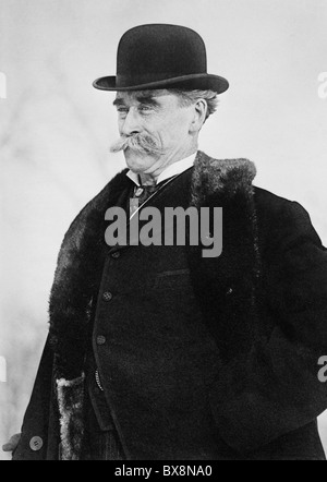 Arctic explorer Robert Peary (1856 - 1920) - la US Navy officer che ha affermato di aver raggiunto il Polo Nord in aprile 1909. Foto Stock
