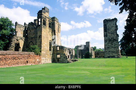 Ashby de la Zouch Castle, Leicestershire, England Inglese Regno Unito castelli medievali rovina rovine rovinato Foto Stock