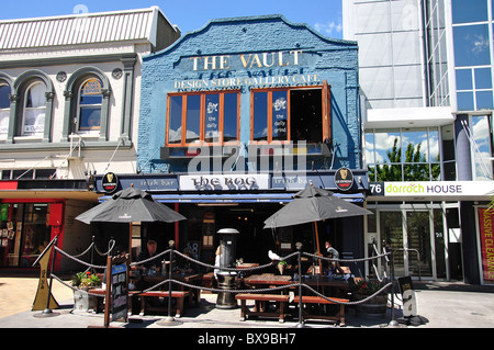 'Il Bog Bar', Cashel Street, Christchurch, Canterbury, Isola del Sud, Nuova Zelanda Foto Stock