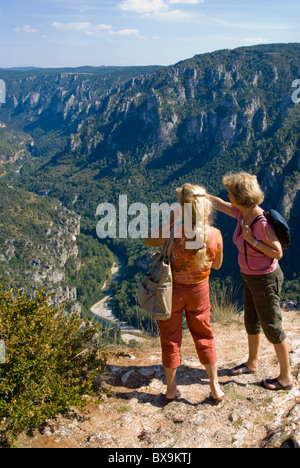 Gorges du Tarn, vista dal punto sublime Foto Stock