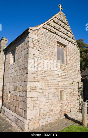 Padley Cappella, Grindleford, Derbyshire, Parco Nazionale di Peak District, England, Regno Unito Foto Stock