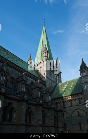 La cattedrale Nidaros, Trondheim, Norvegia Foto Stock