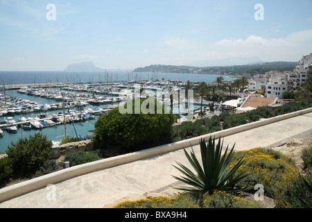 Moraira porto sulla Costa Blanca costa Foto Stock