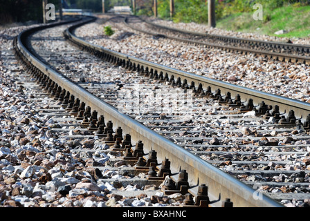 Binario ferroviario Foto Stock