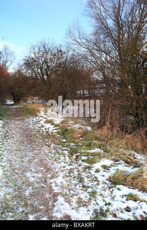 Inverno scene Parkland Nottingham Inghilterra Foto Stock