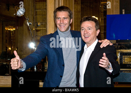 Emanuele Filiberto, Valeria Marini ed Enzo Ghinazzi Pupo alias Foto Stock