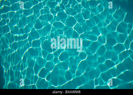 Riflessione di acqua in piscina Foto Stock