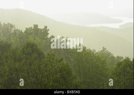 Paesaggio in giorno di pioggia Foto Stock