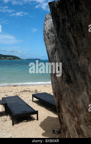 Ilot Canard (duck island), appena fuori da Noumea Anse Vata, Nuova Caledonia Foto Stock