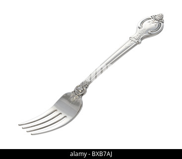 Forcella isolato su uno sfondo bianco. Foto Stock