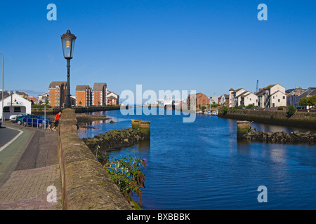 Ayr, Centro Storico, Fiume, Ayr Ayrshire, Strathclyde, Scozia Foto Stock