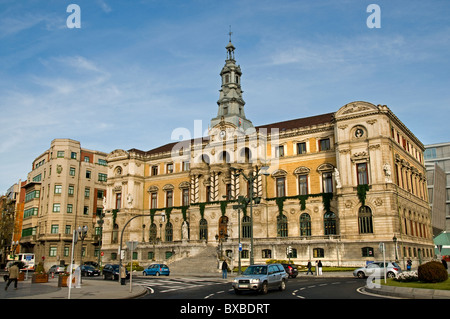 Ayuntamiento de Bilbao Town City Hall Spagna Paese Basco Spagnolo Foto Stock