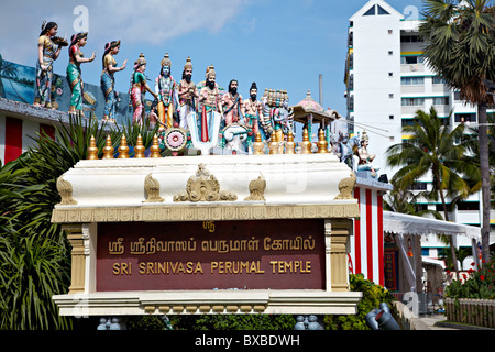 Sri Srinivasa Perumal Temple, Little India, Singapore Foto Stock