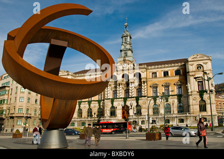 Ayuntamiento de Bilbao Town City Hall Spagna Paese Basco Spagnolo Foto Stock