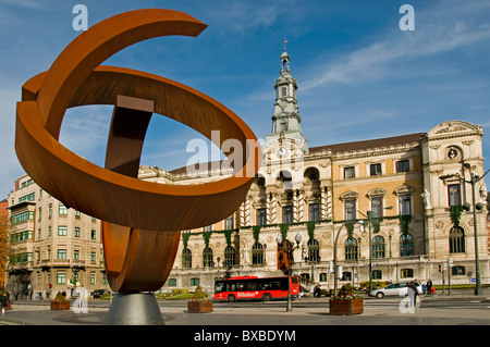 Ayuntamiento de Bilbao Town City Hall Spagna Paese Basco Spagnolo Foto Stock