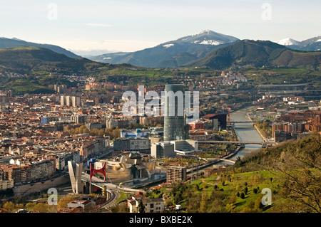 Museo Guggenheim Bilbao Spagna Paese Basco spagnolo della città Foto Stock