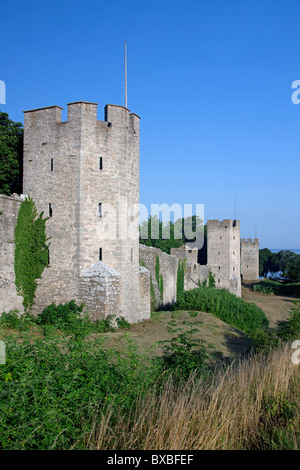 Il Ringmuren / parete ad anello a Visby, isola di Gotland, Svezia Foto Stock