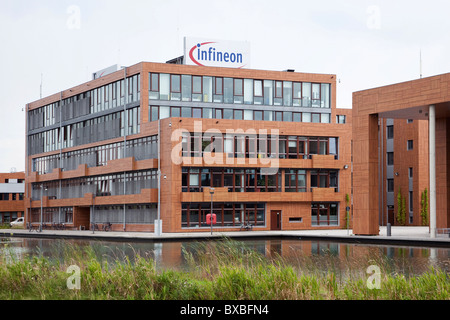 La sede centrale di Infineon Technologies AG, Neubiberg vicino a Monaco di Baviera, Germania, Europa Foto Stock