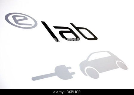Studio e progettazione di VW, Volkswagen AG, per un auto elettrica, e-lab, e-fino al 63. Internationale Automobilausstellung Foto Stock