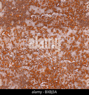 Seamless Texture - la superficie di rusty piastra in acciaio Foto Stock