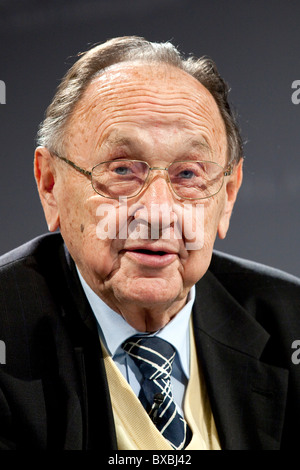 Hans-Dietrich GENSCHER, ex ministro degli Affari Esteri, in Passau, Baviera, Germania, Europa Foto Stock