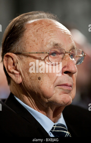 Hans-Dietrich GENSCHER, ex ministro degli Affari Esteri, in Passau, Baviera, Germania, Europa Foto Stock