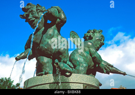 Fontana della Giovinezza, Bad Harzburg, Montagne Harz, Germania Foto Stock