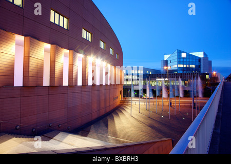 Gli edifici della fiera e del centro congressi della Fiera di Essen, Germania Foto Stock