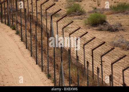 India Pakistan confine in Rajasthan, India Foto Stock