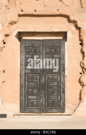 La costruzione di El Baadi Palace marrakech marocco Palace Foto Stock