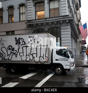 Carrello consegna a Manhattan, New York City, U.S.A. Foto Stock