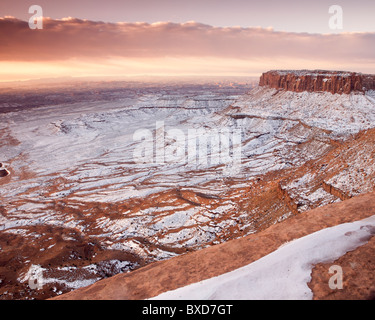 Sunrise nel Parco Nazionale di Canyonlands, Utah Foto Stock