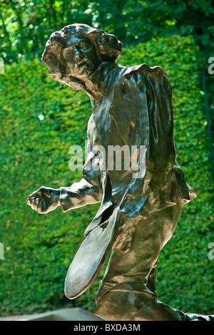 Il bronzo di Claude Lorrain da Auguste Rodin situato in Auguste Rodin Museum, Parigi Foto Stock