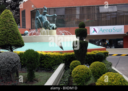 Compagnia aerea Aerosur ufficio nel centro di La Paz in Bolivia Foto Stock