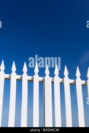 White Picket Fence Foto Stock