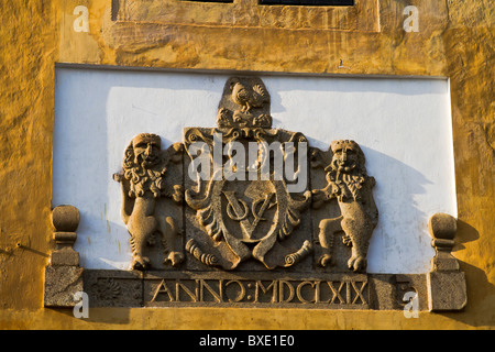 British Stemma al Forte Galle, Sri Lanka. Foto Stock