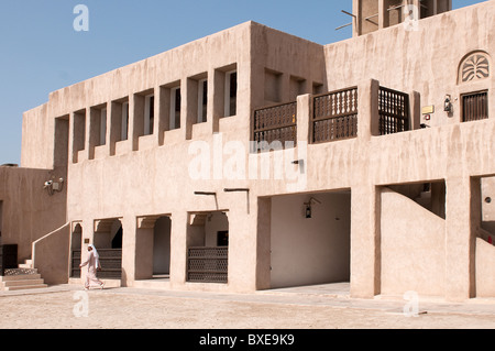 Lo sceicco Juma Al Maktoum, base dell'architettura tradizionale museo di Dubai Foto Stock