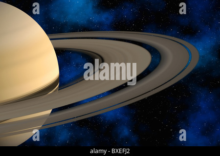 Pianeta Saturno Foto Stock