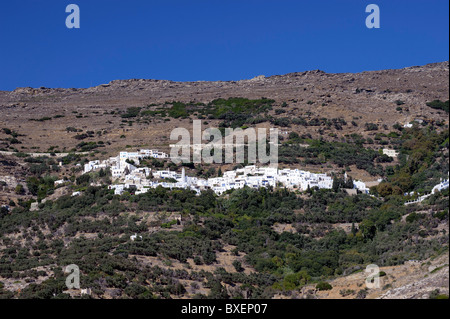 Villaggio di Kardiani, sul Greco Cyclade isola di Tinos. Foto Stock