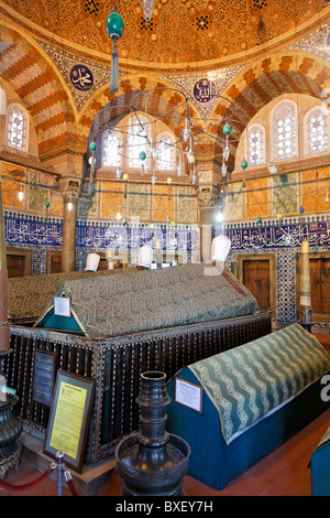 Turchia - Istanbul - interno della tomba del sultano Suleyman il magnifico Foto Stock