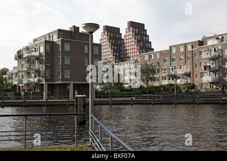 Vista su Jan van Galenstraat con architettura moderna Foto Stock